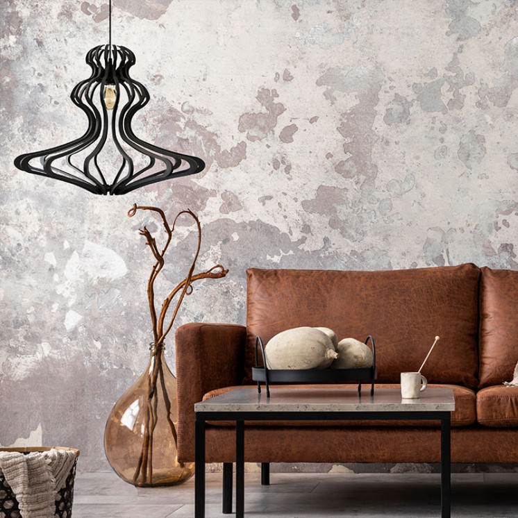 Suspension bois WOMAN BLACK S avec ou sans diffuseur Rif