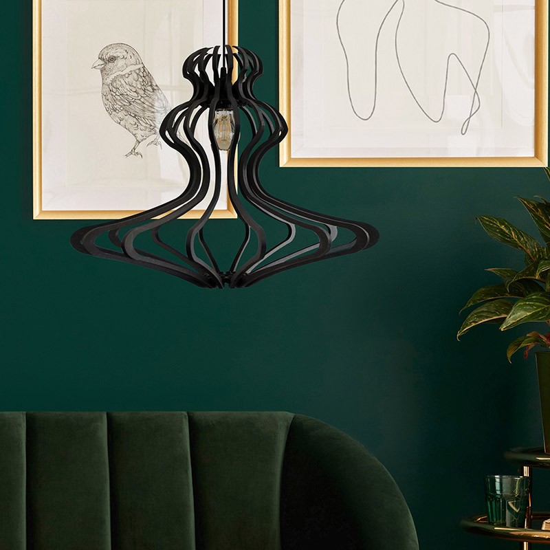 Suspension bois WOMAN BLACK S avec ou sans diffuseur Rif