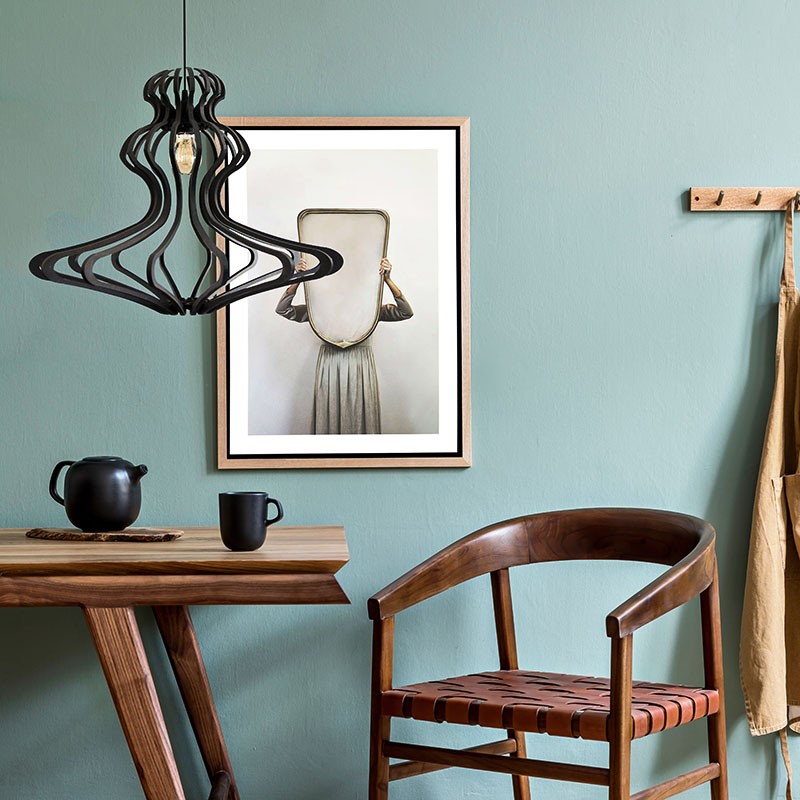 Suspension bois WOMAN BLACK S avec ou sans diffuseur Rif