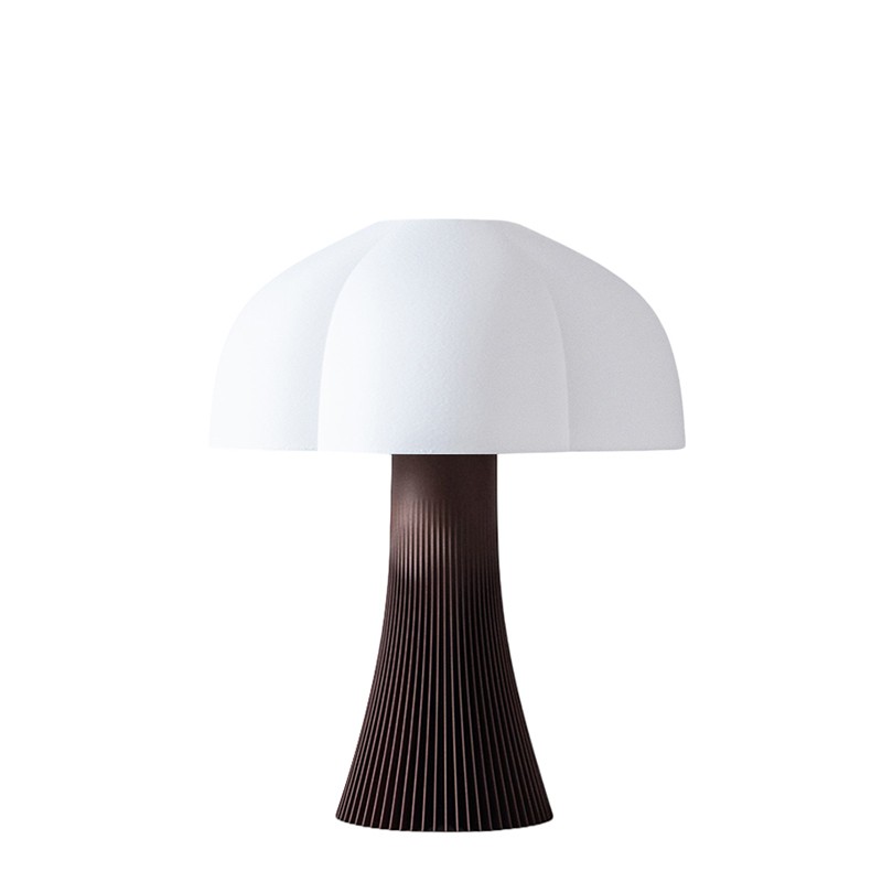 Lampe en forme de champignon ARBORESCENCE bois foncé, 4 tailles