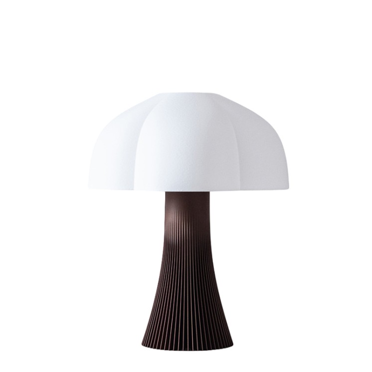 Lampe en forme de champignon ARBORESCENCE bois foncé, 4 tailles