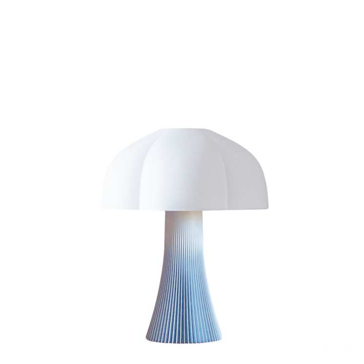 Lampe en forme de champignon ARBORESCENCE gris bleu, 4 tailles
