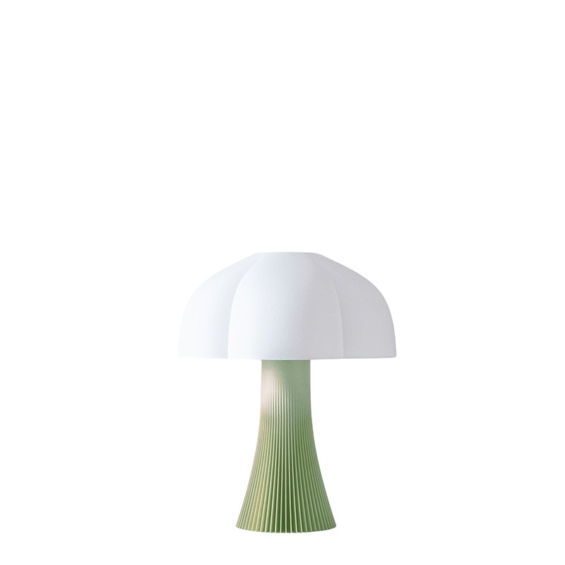 Lampe en forme de champignon ARBORESCENCE vert pastel, 4 tailles