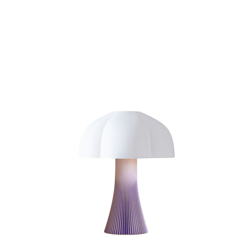 Lampe en forme de champignon ARBORESCENCE violet pastel, 4 tailles