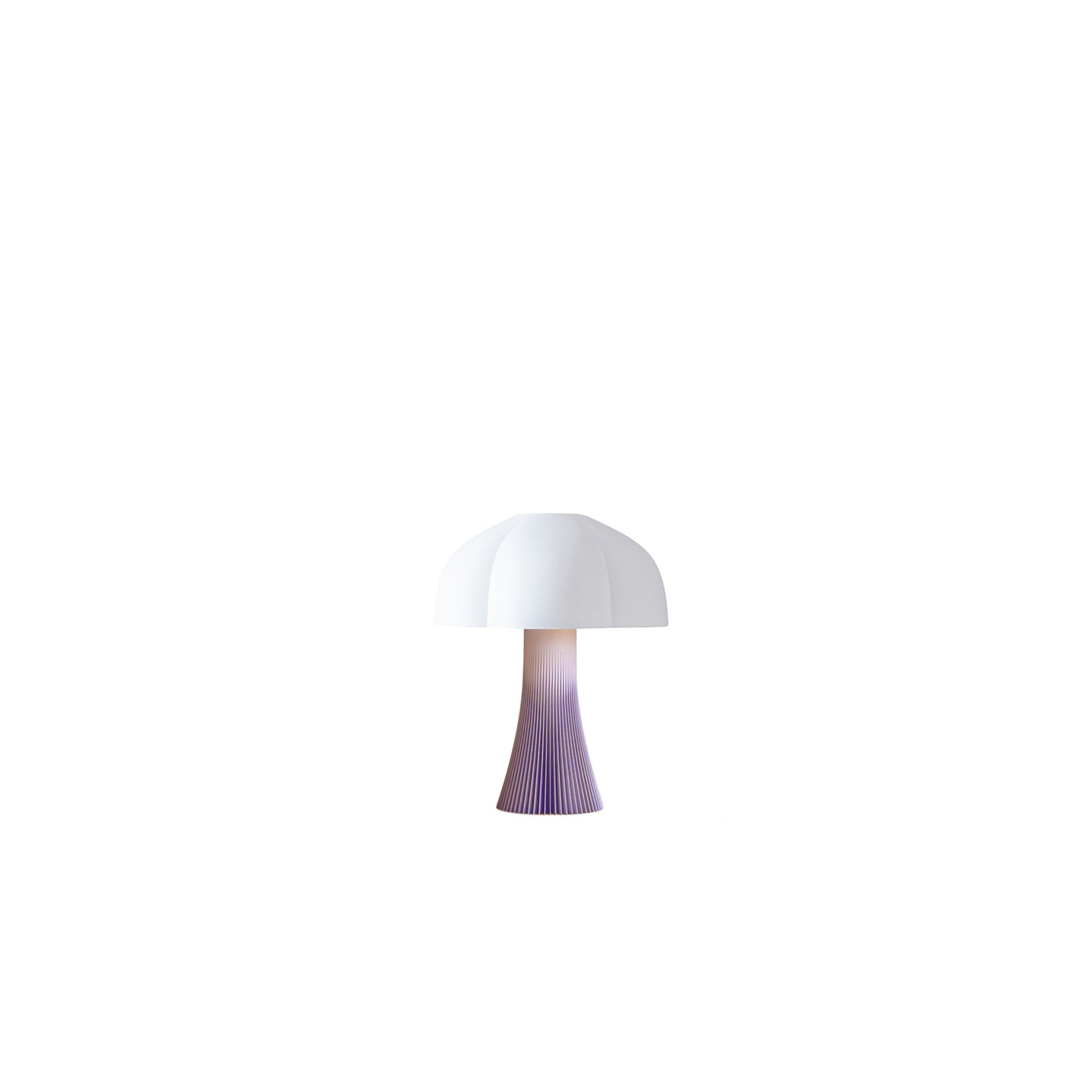 Lampe en forme de champignon ARBORESCENCE violet pastel, 4 tailles