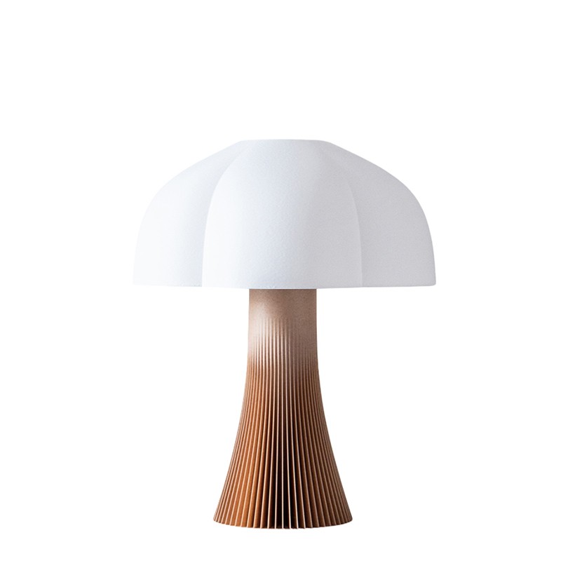 Lampe en forme de champignon ARBORESCENCE bois, 4 tailles
