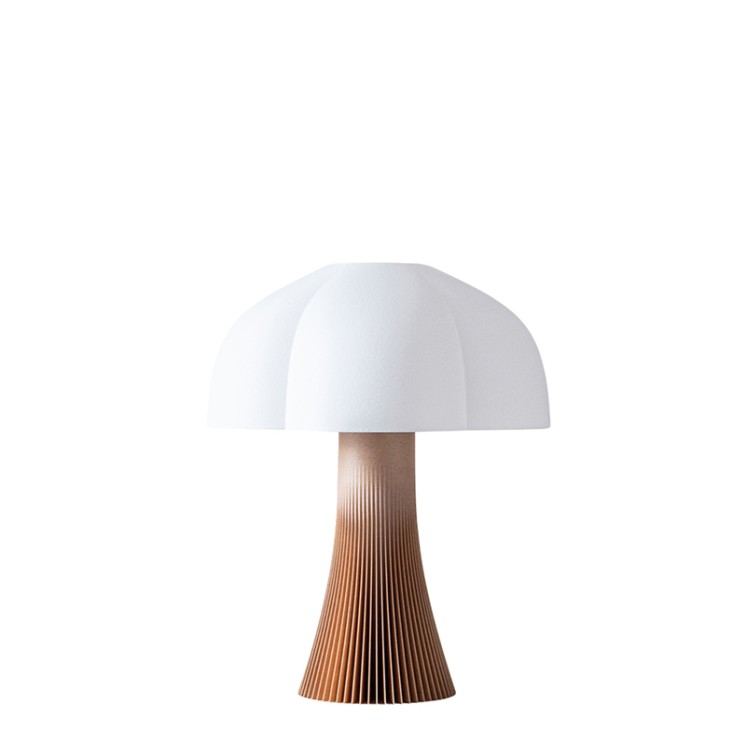Lampe en forme de champignon ARBORESCENCE bois, 4 tailles