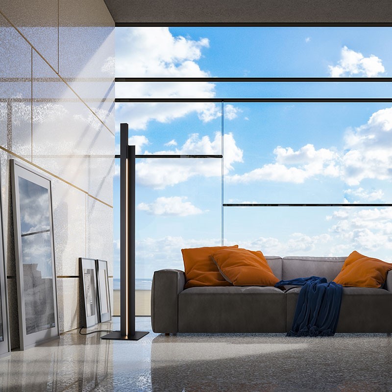 Lampadaire led design MANHATTAN, 4 coloris