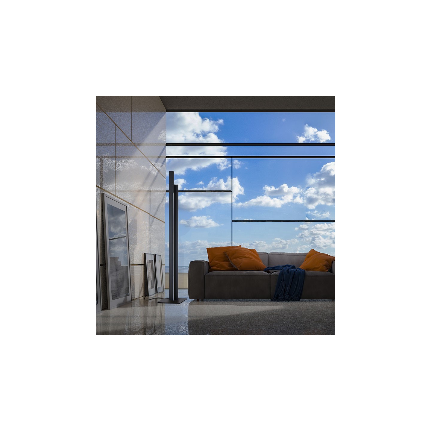 Lampadaire led design MANHATTAN, 4 coloris