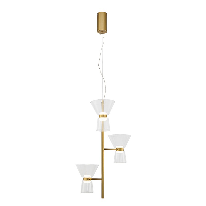 Suspension led design NEW YORK finition or