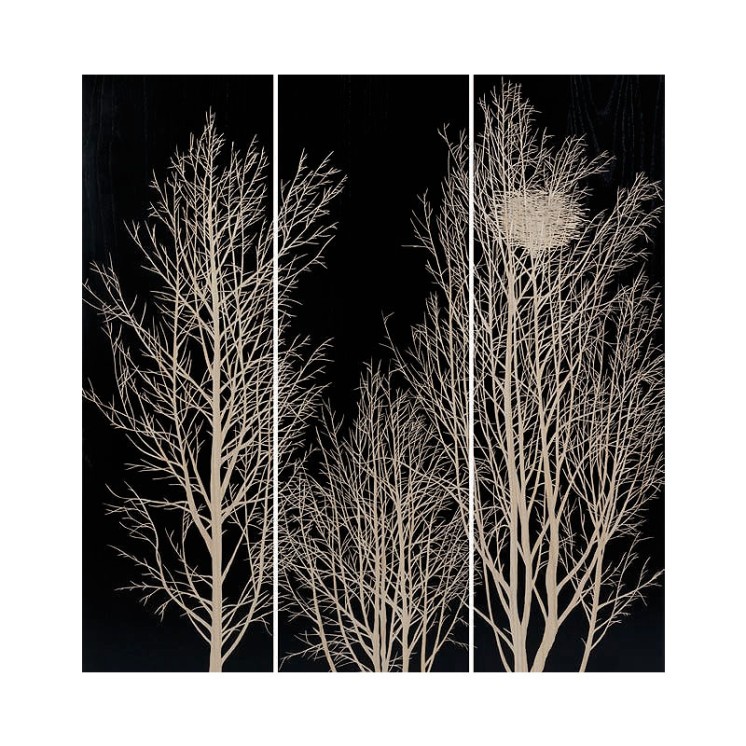 Tableau sculpté bois NID DES OISEAUX 125 x 150 cm