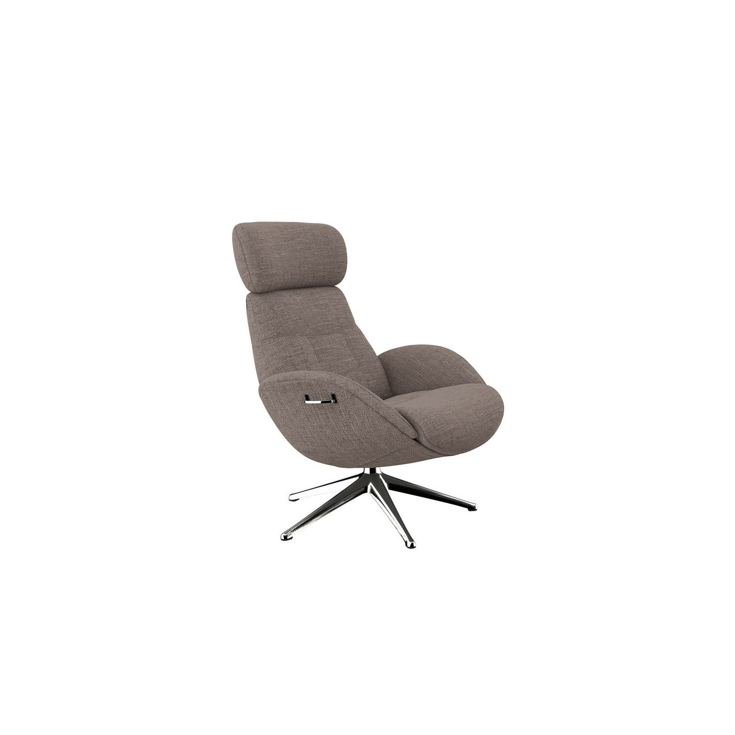 Fauteuil sur pied pivotant ELEGANCE tissu Lido, 6 coloris