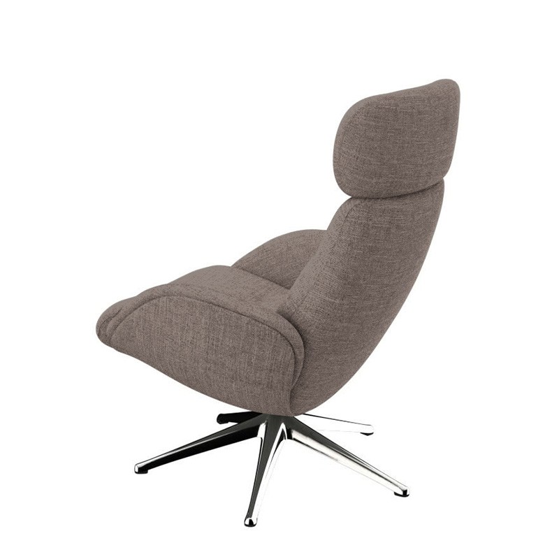 Fauteuil sur pied pivotant ELEGANCE tissu Lido, 6 coloris