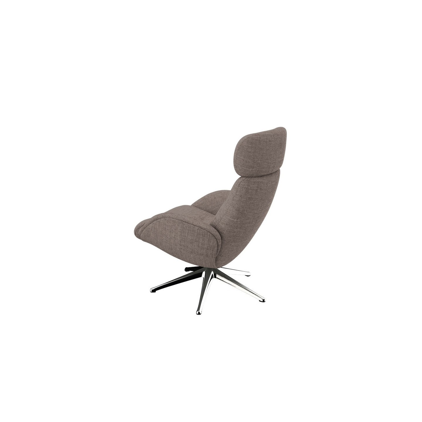 Fauteuil sur pied pivotant ELEGANCE tissu Lido, 6 coloris