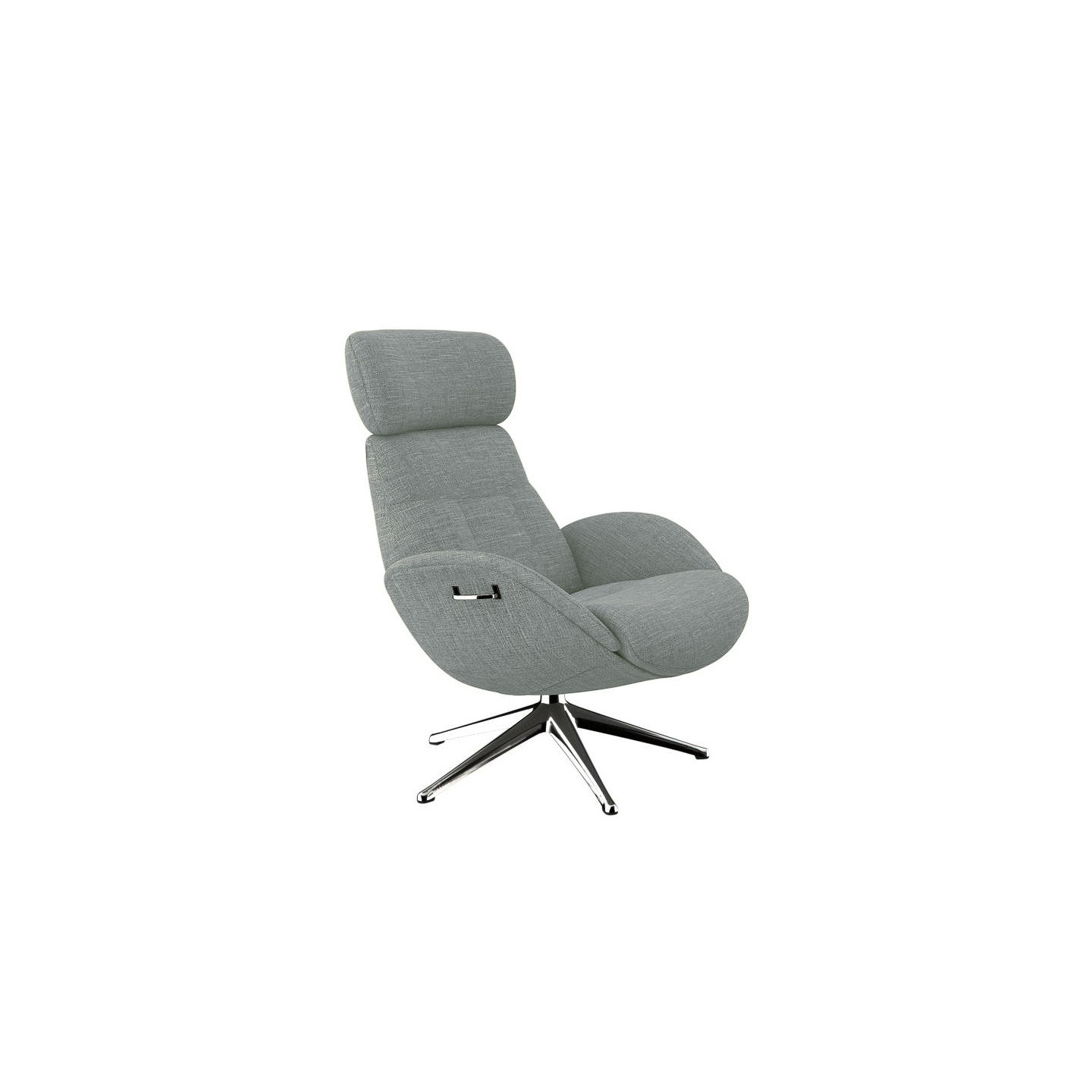 Fauteuil sur pied pivotant ELEGANCE tissu Lido, 6 coloris