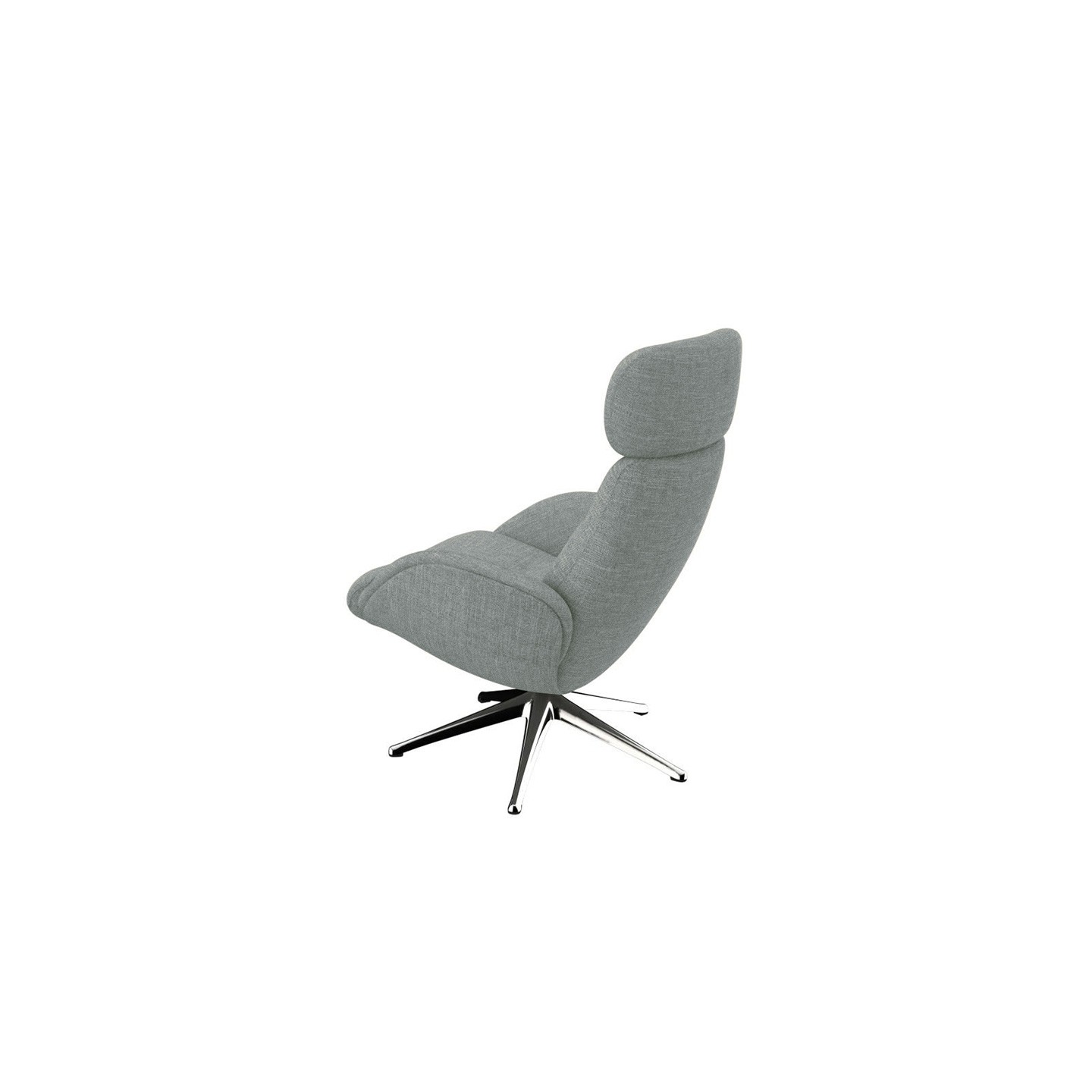 Fauteuil sur pied pivotant ELEGANCE tissu Lido, 6 coloris