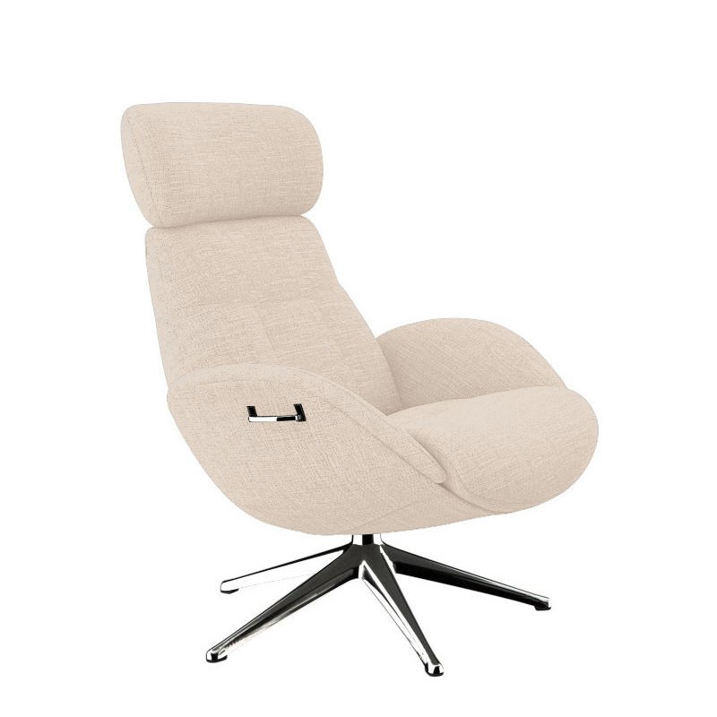 Fauteuil sur pied pivotant ELEGANCE tissu Lido, 6 coloris