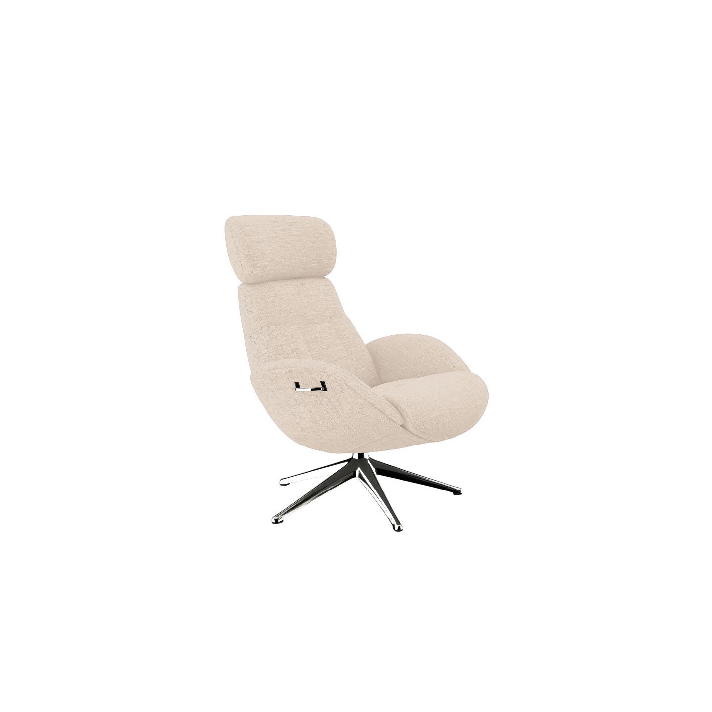 Fauteuil sur pied pivotant ELEGANCE tissu Lido, 6 coloris