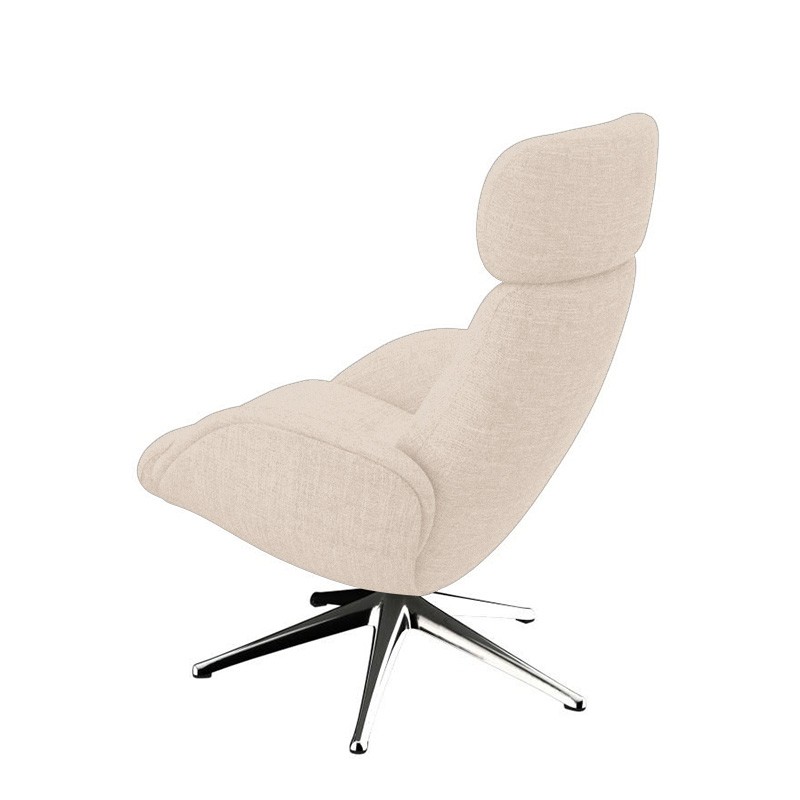 Fauteuil sur pied pivotant ELEGANCE tissu Lido, 6 coloris