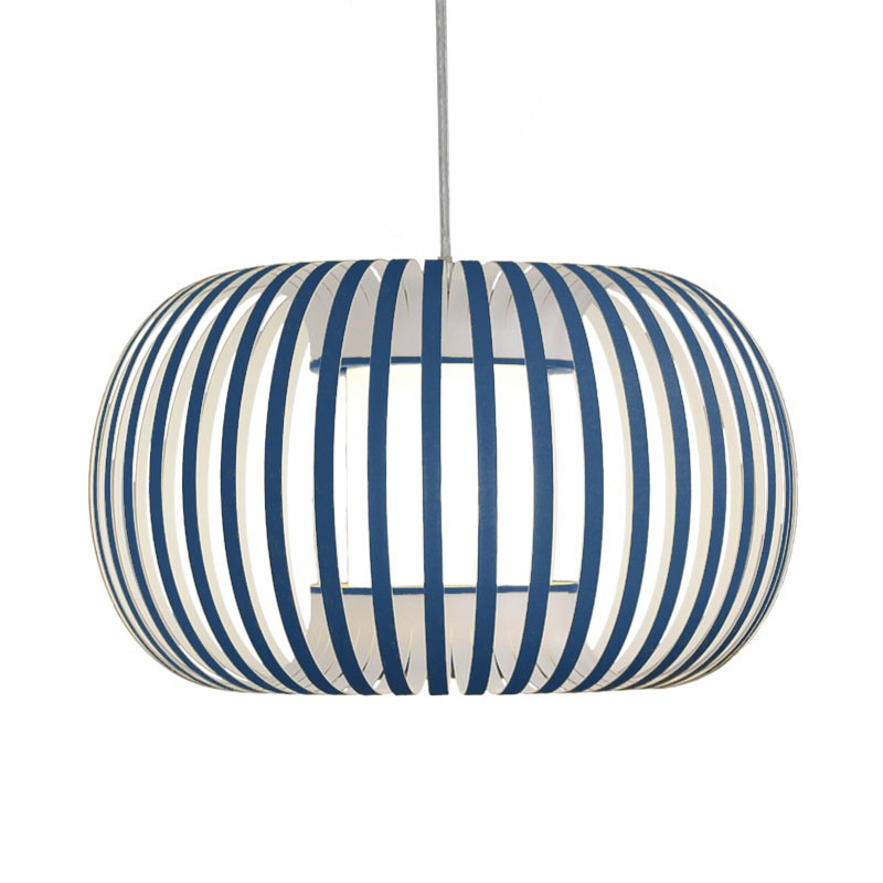 Suspension luminaire tissu ESTENO Ø60 cm, 10 coloris