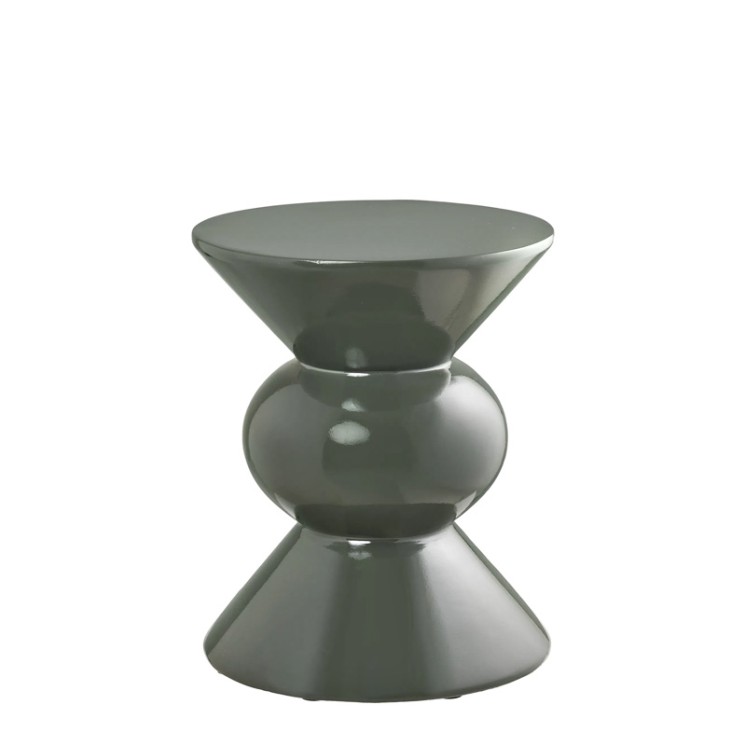 table bout de canapé design ROSOLINA, vert ou marron