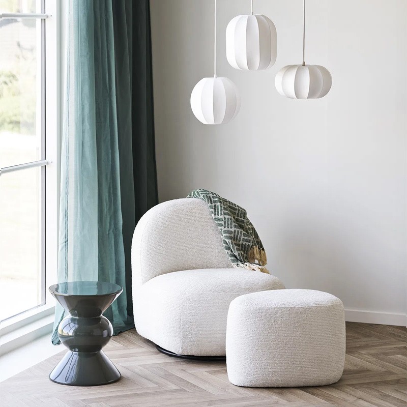 table bout de canapé design ROSOLINA, vert ou marron