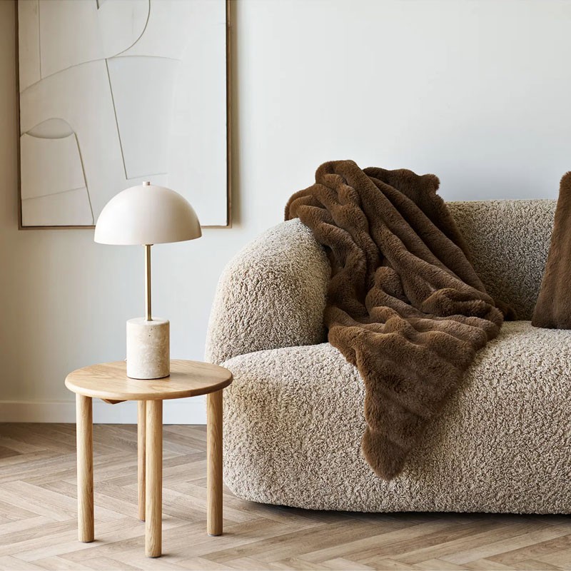 Lampe en forme de champignon SCHEFFIELD métal et marbre