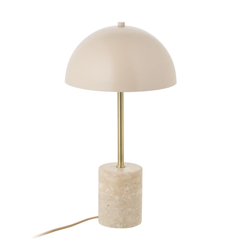 Lampe en forme de champignon SCHEFFIELD métal et marbre