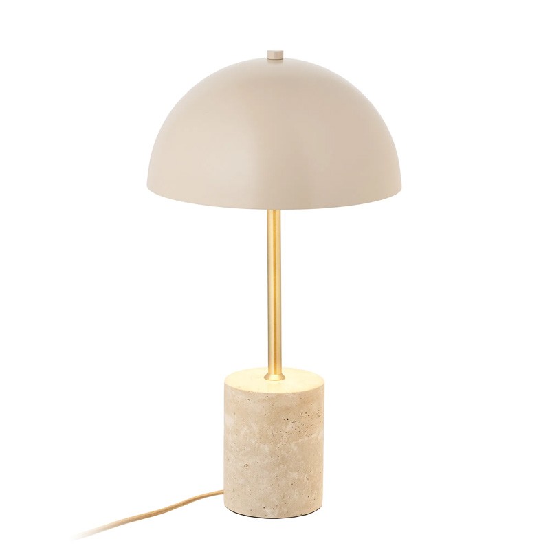 Lampe en forme de champignon SCHEFFIELD métal et marbre