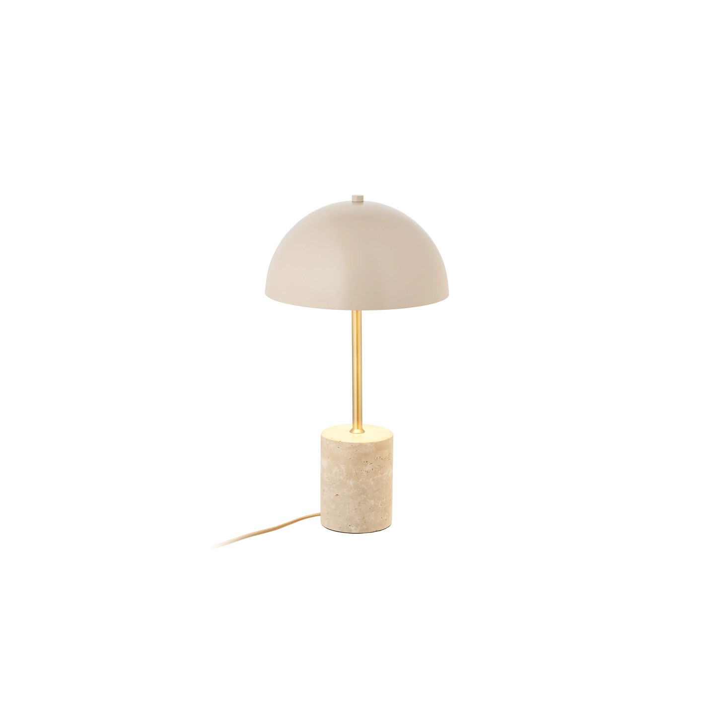 Lampe en forme de champignon SCHEFFIELD métal et marbre