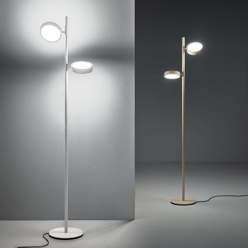 Lampadaire double éclairage GPI, 3 coloris