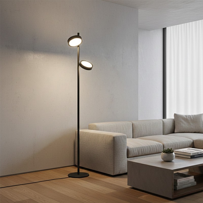 Lampadaire double éclairage GPI, 3 coloris