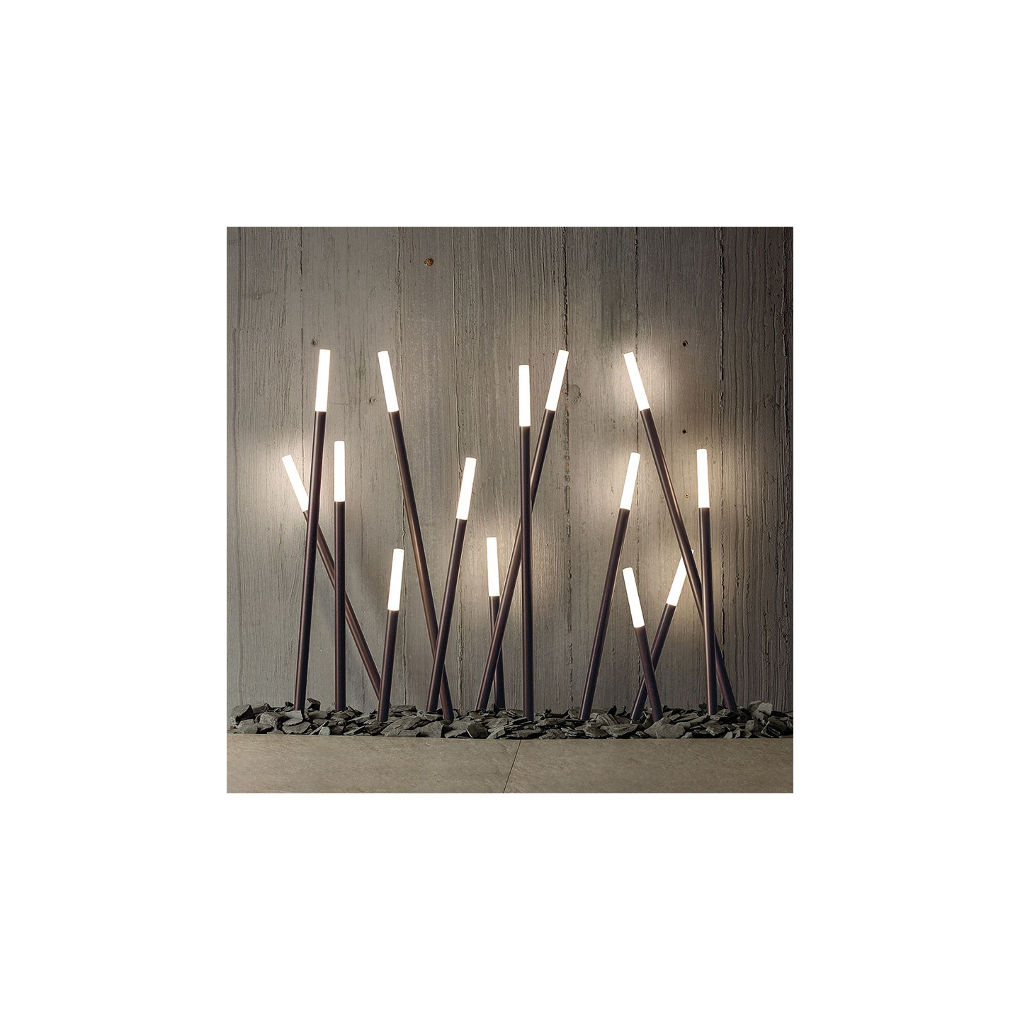 Spots à piquer extérieur BAMBOO, 3 hauteurs et 2 coloris