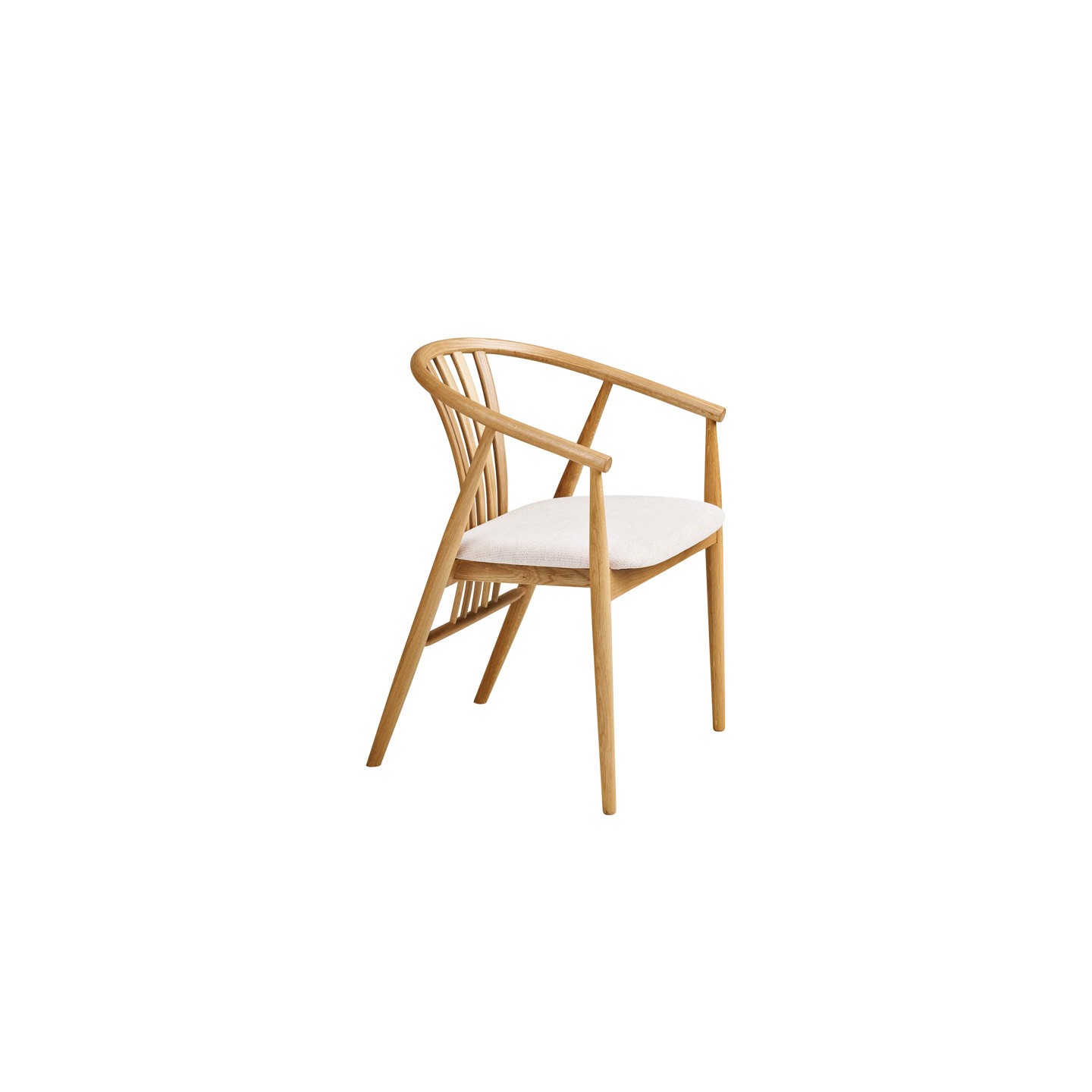 Chaise en chêne AUSTIN, 3 finitions