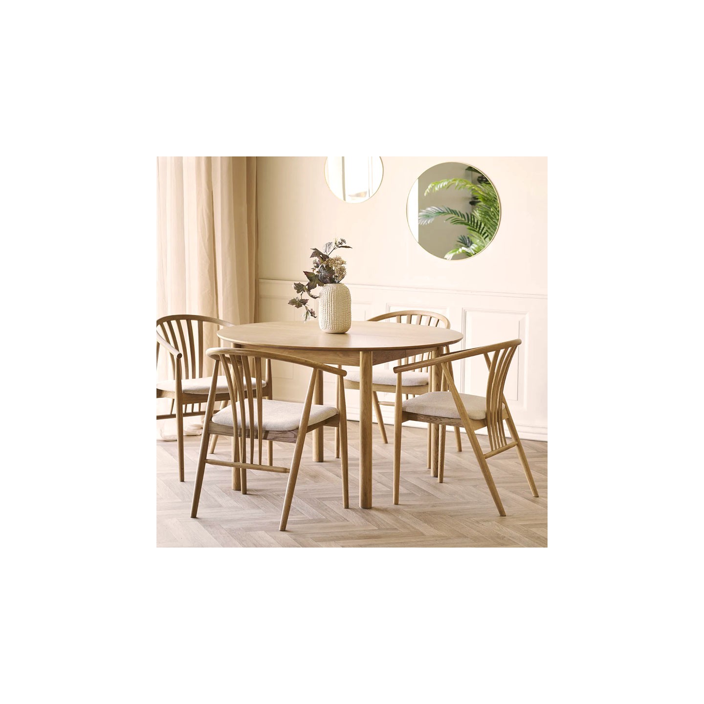 Chaise en chêne AUSTIN, 3 finitions