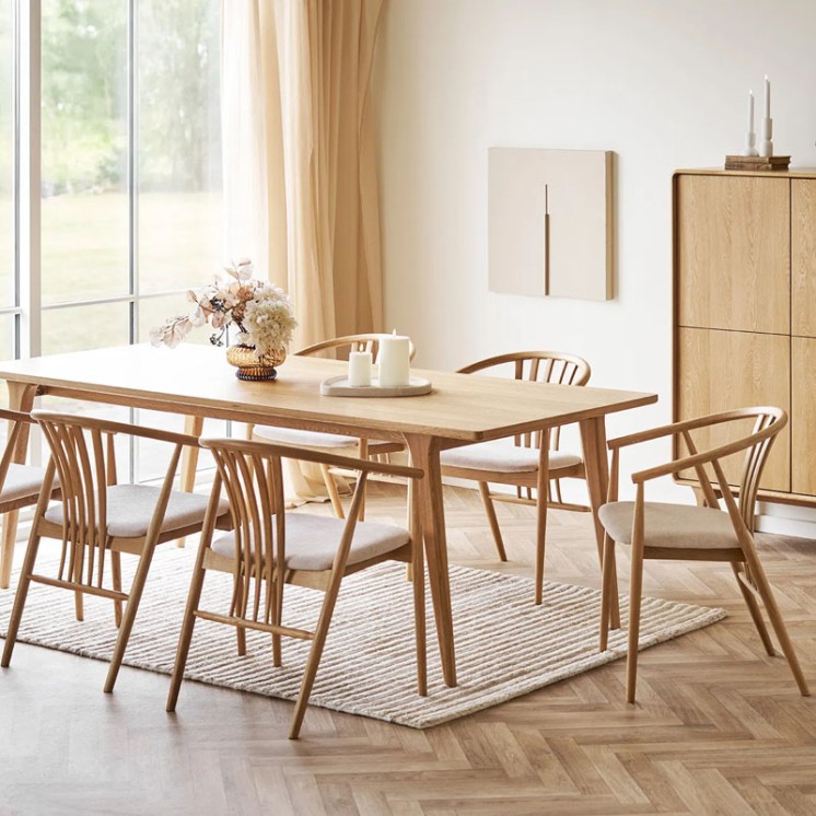 Chaise en chêne AUSTIN, 3 finitions