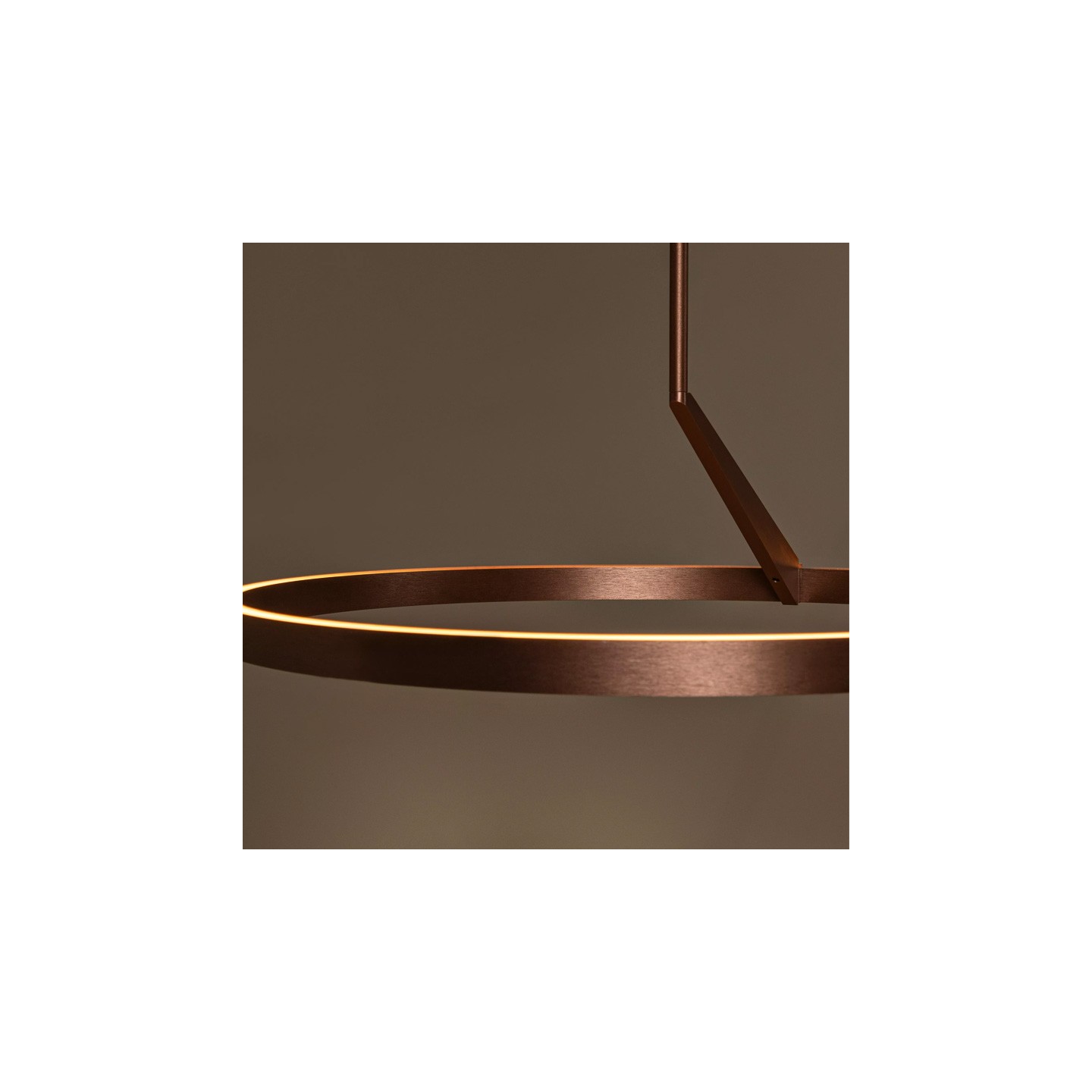 Suspension LED moderne APPLAUSE café, diamètre 60 cm