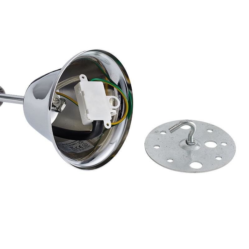 Lustre en cristal FLORIAN chrome ou or, 3 tailles