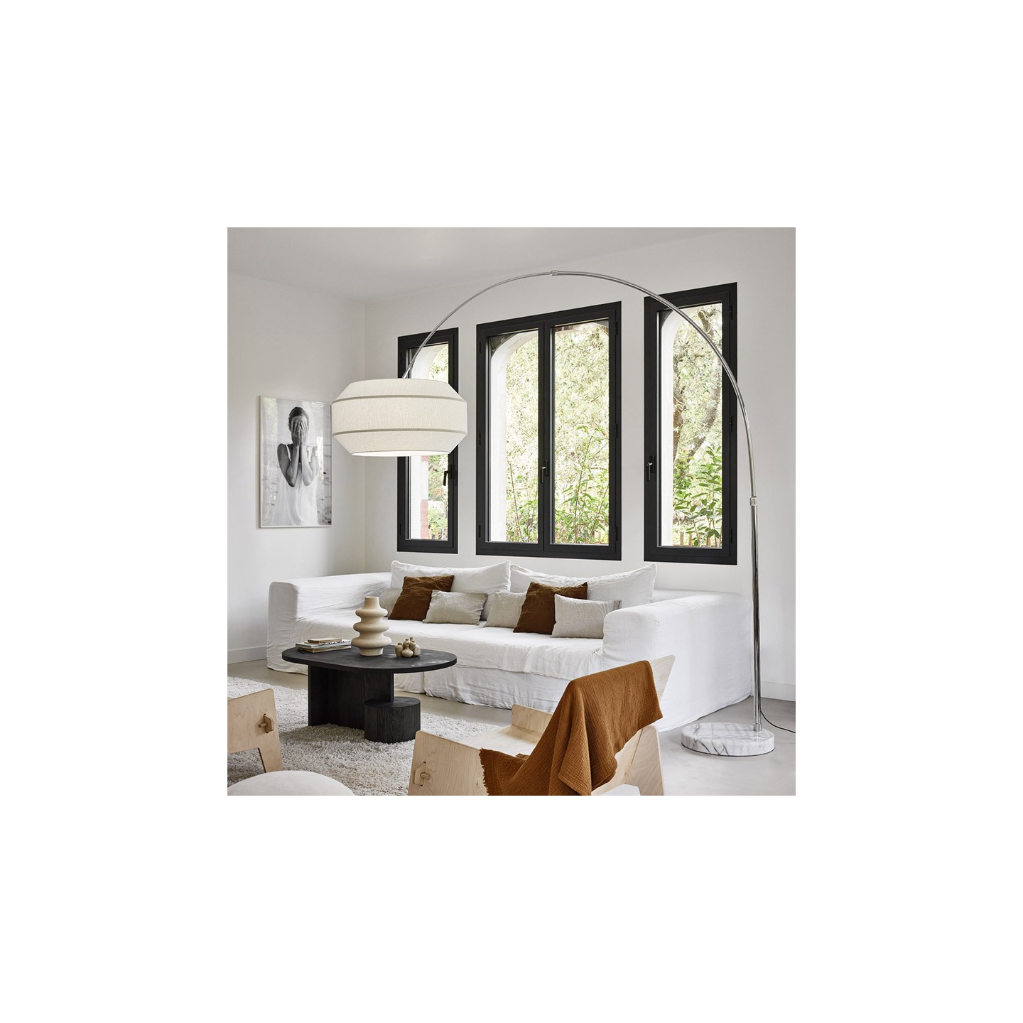 Lampadaire salon arc COSINESS