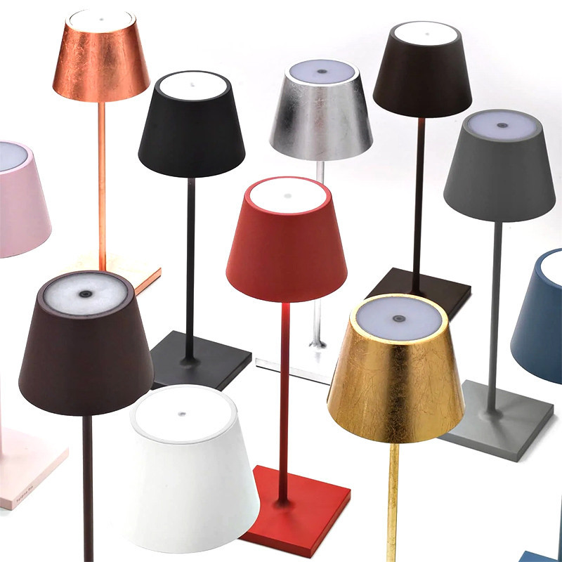 Lampe de table sans fil rechargeable POLDINA PRO, 12 coloris