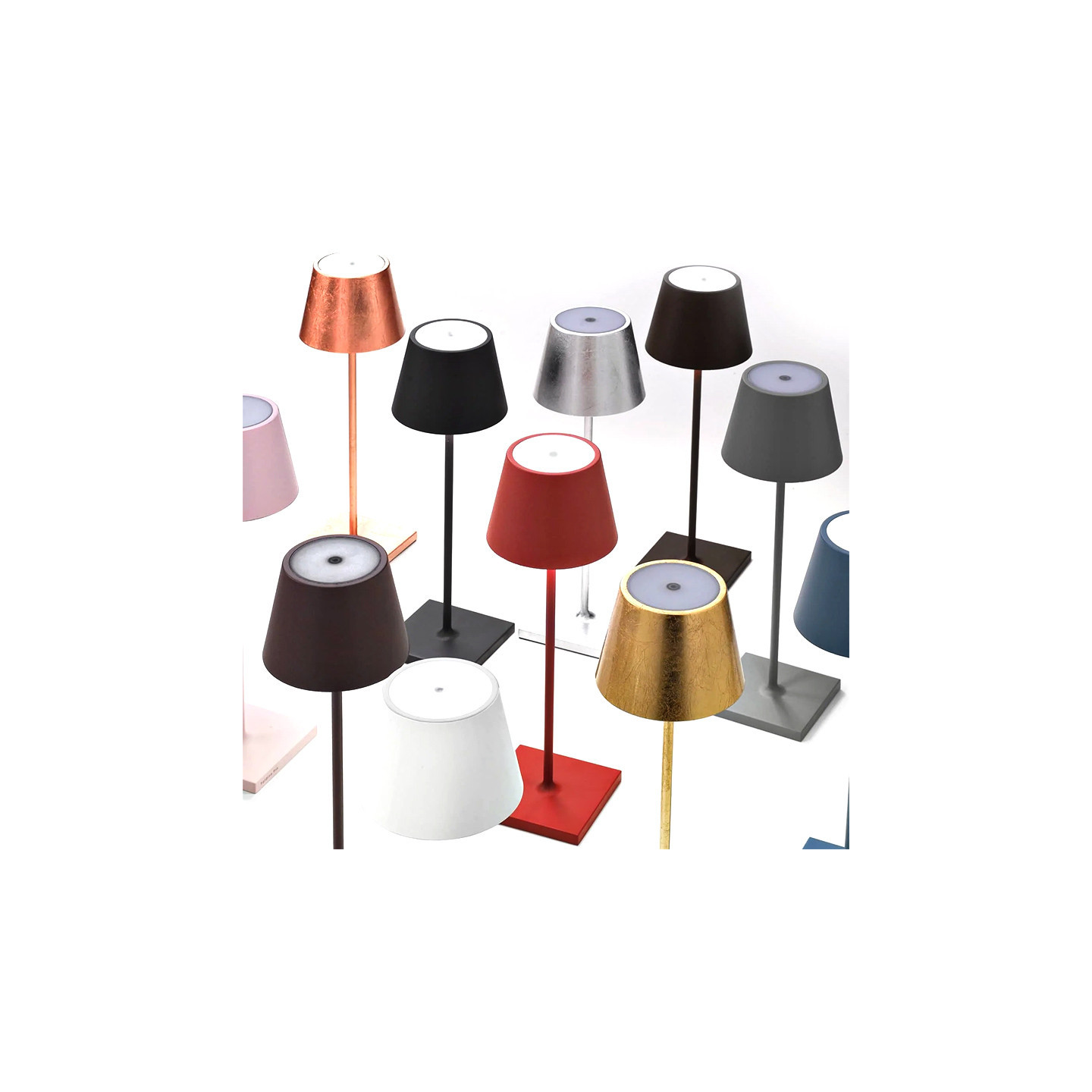 Lampe de table sans fil rechargeable POLDINA PRO, 12 coloris