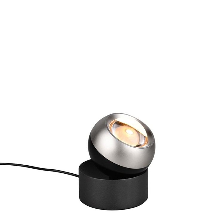 Spot à poser sur meuble ORBIT, bronze cuivré ou nichel mat