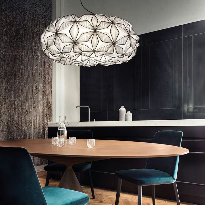 Luminaire design suspension C'EST LA VIE, version black, M ou L Slamp