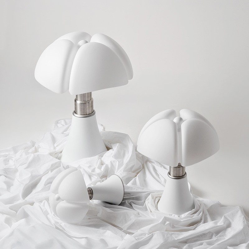 Lampe italienne PIPISTRELLO medium blanc mat "édition limitée" Martinelli Luce
