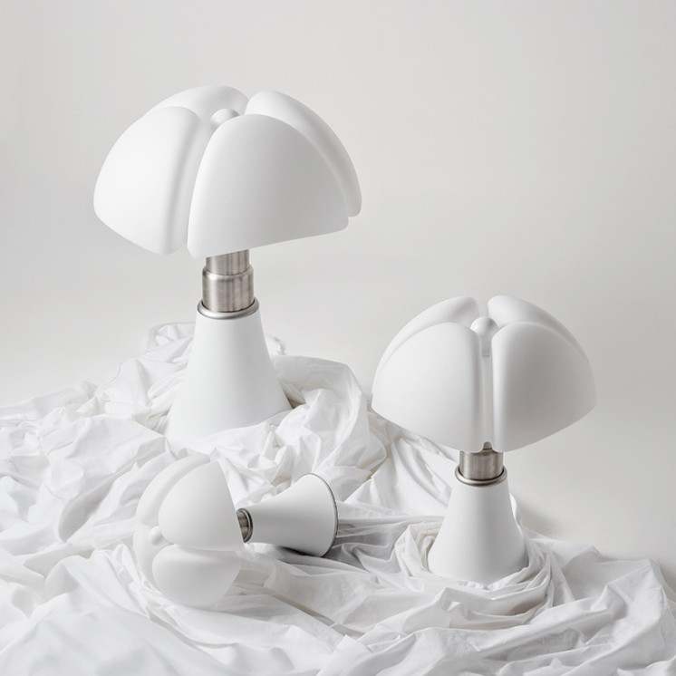 Lampe italienne PIPISTRELLO medium blanc mat "édition limitée" Martinelli Luce