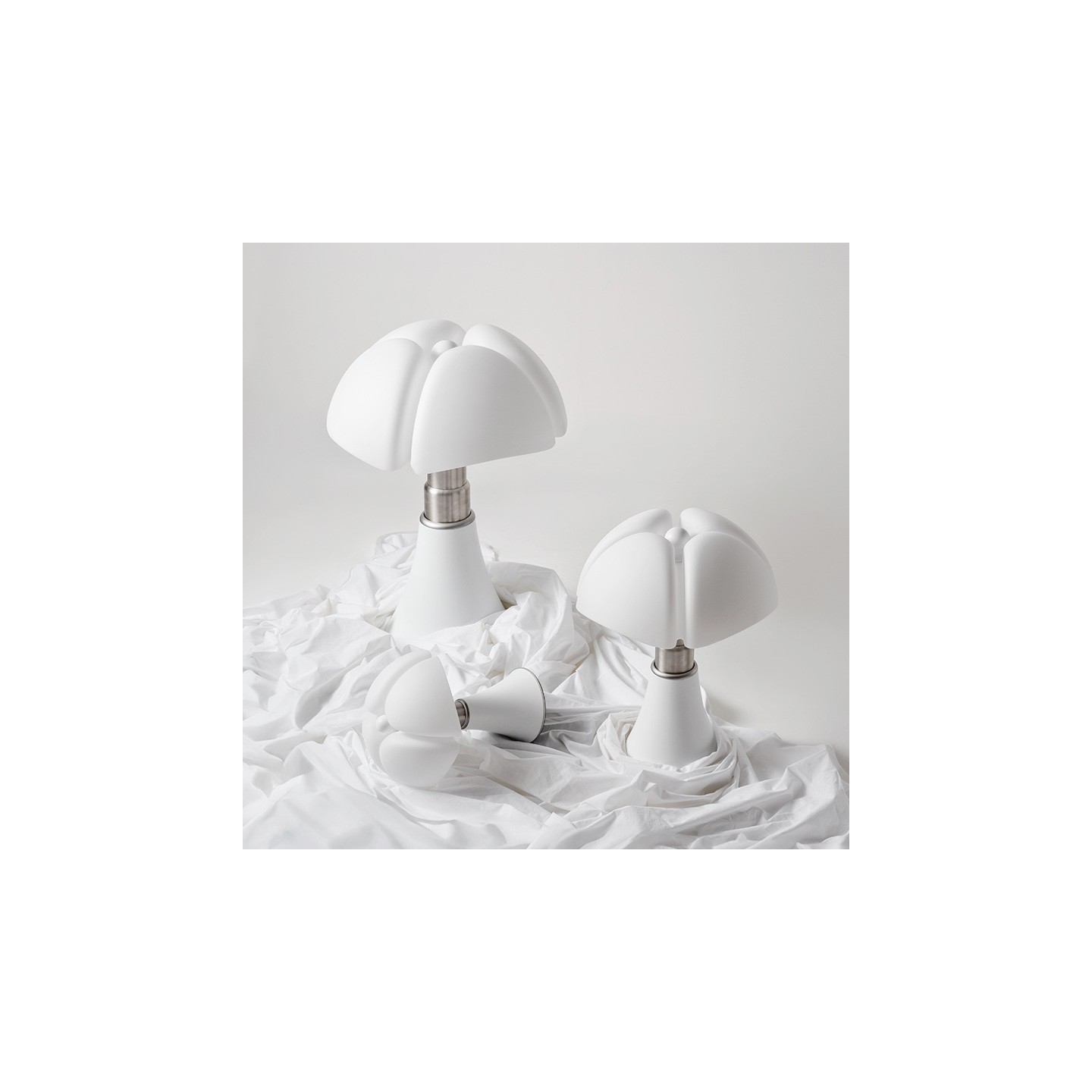 Lampe italienne PIPISTRELLO medium blanc mat "édition limitée" Martinelli Luce