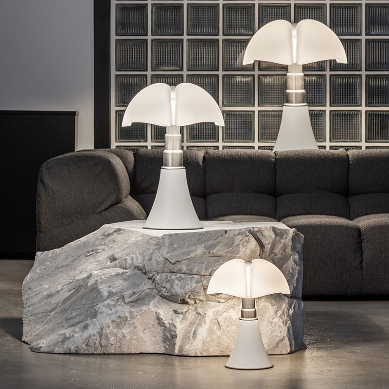 Lampe italienne PIPISTRELLO medium blanc mat "édition limitée" Martinelli Luce