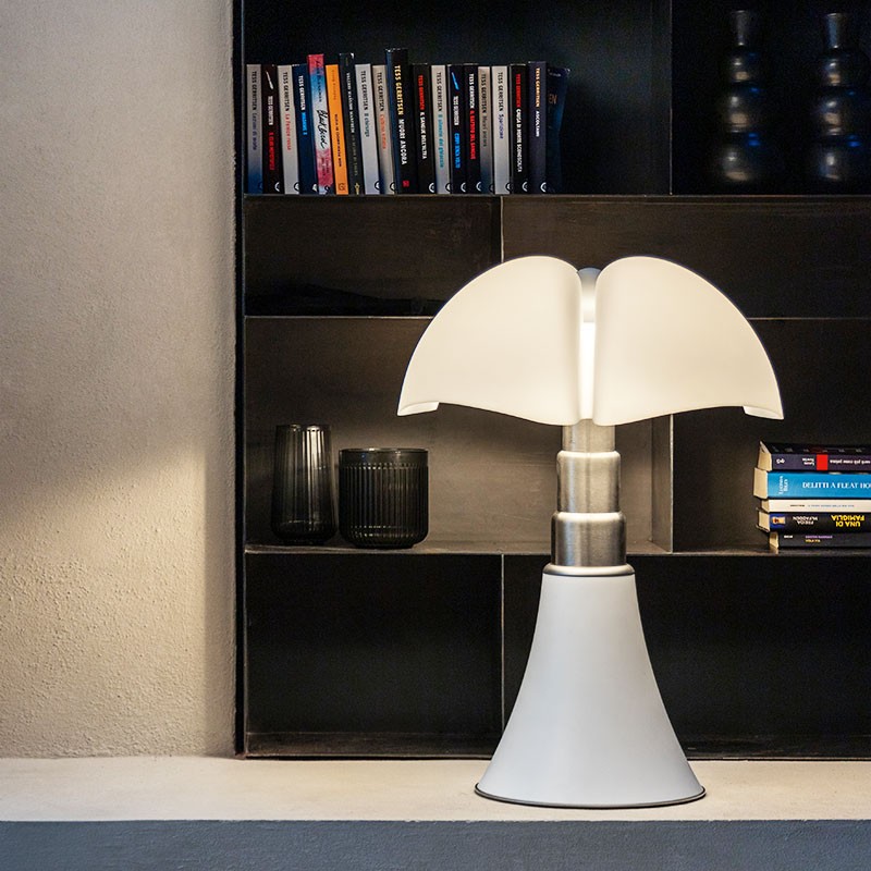 Lampe italienne PIPISTRELLO medium blanc mat "édition limitée" Martinelli Luce