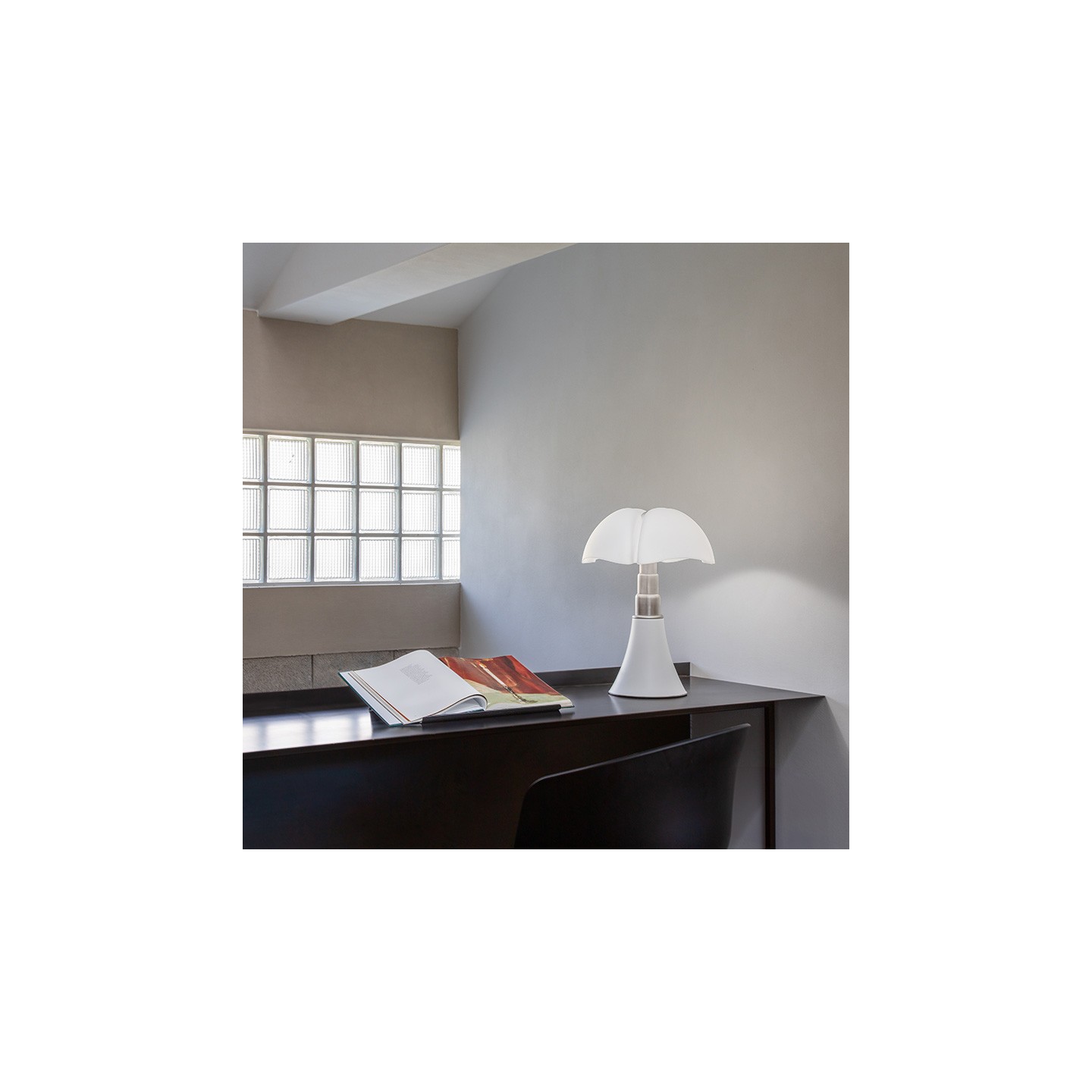 Lampe italienne PIPISTRELLO medium blanc mat "édition limitée" Martinelli Luce