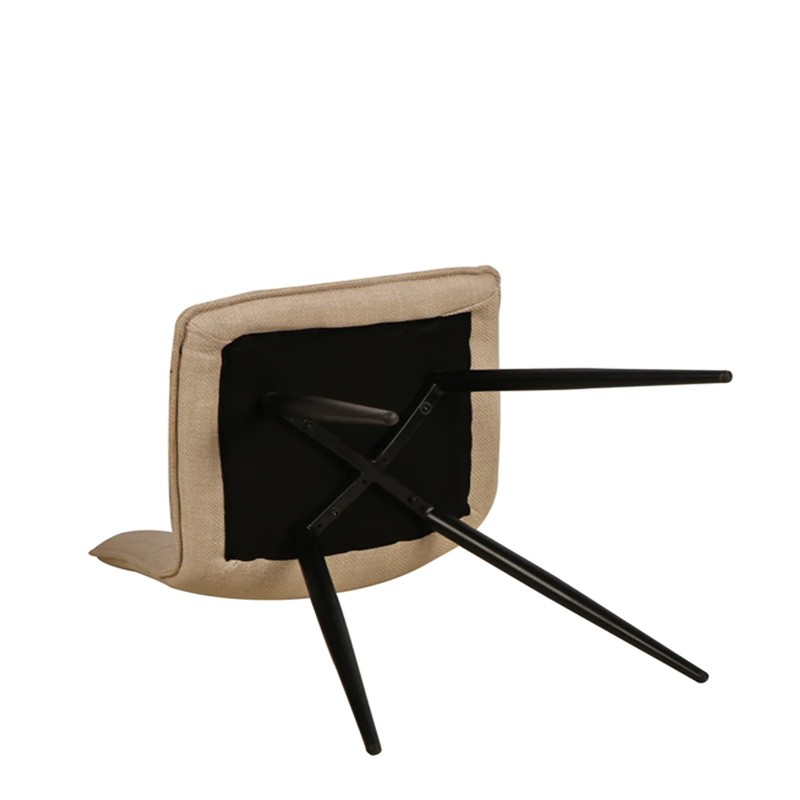 Chaise salle à manger tissu ALIZE, 5 coloris